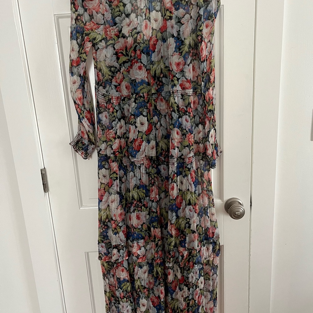 ANTHROPOLOGIE Marais long floral dress - Picture 4 of 5
